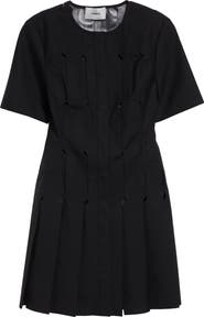 Coperni Technical Tailored Origami Wool Blend Dress