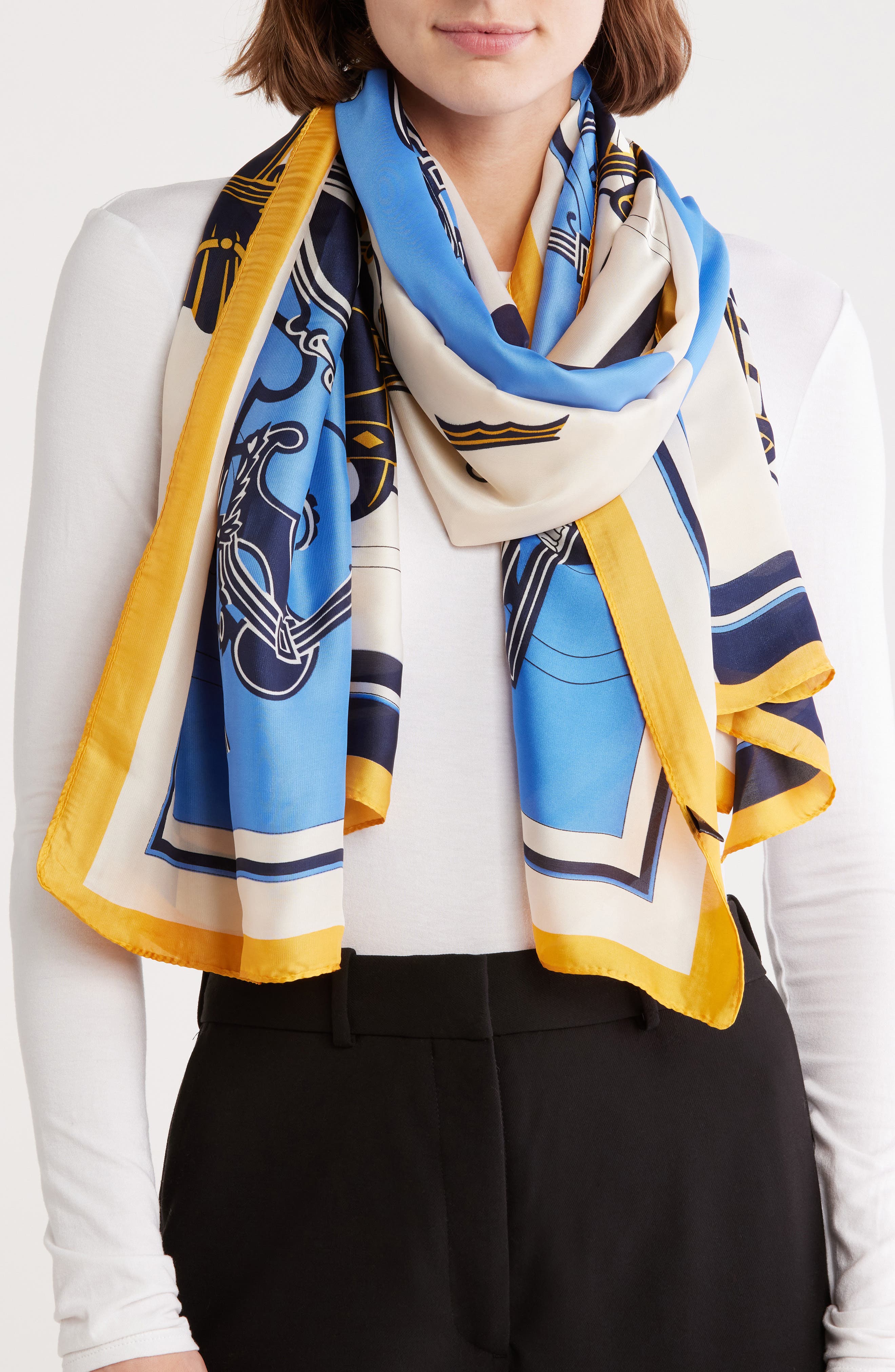 La Fiorentina Horse Print Scarf