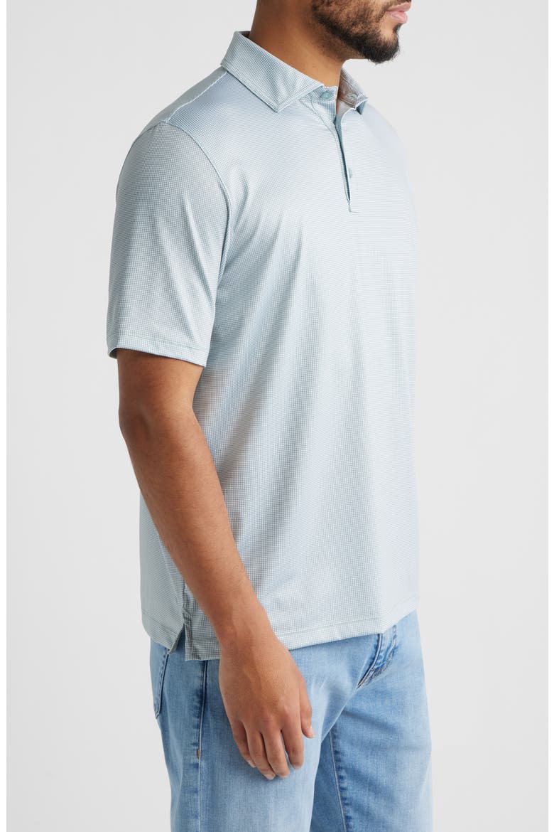 XC+™ Ace Micropattern Performance Golf Polo, Alternate, color, SAGE/ WHITE GINGHAM