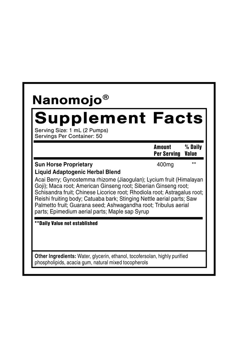 NanoMojo Adaptogenic Epimedium Rhodiola and Ginseng Supplement, Alternate, color, None