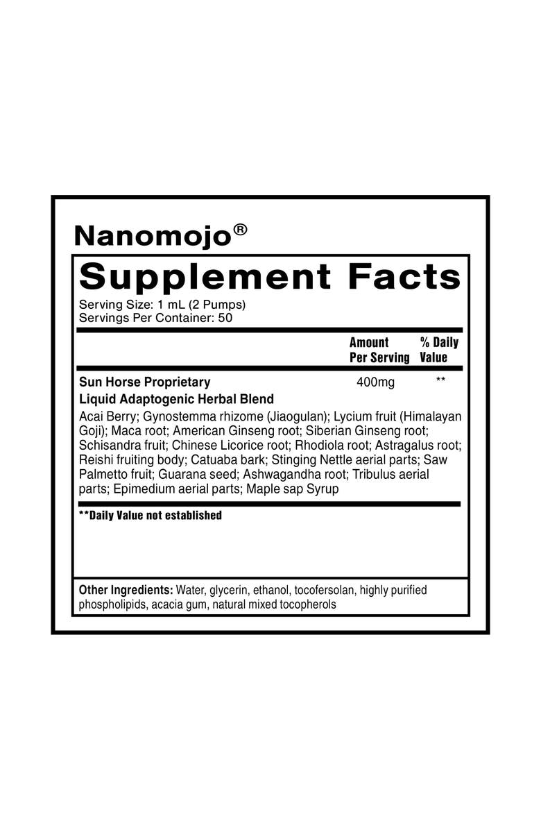 Quicksilver Scientific NanoMojo Adaptogenic Epimedium Rhodiola and Ginseng Supplement, Alternate, color, 