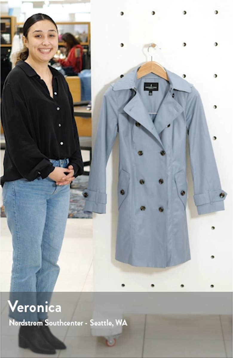 Double Breasted Trench Raincoat, sales video thumbnail