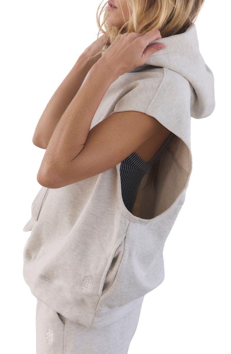 Free People FP Movement For The Win Sleeveless Cotton Hoodie, Alternate, color,