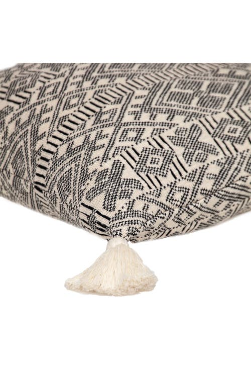 Parkland Collection Toby Transitional Beige/cream Throw Pillow In White