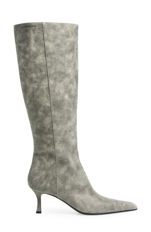Alexander Wang Vera Tube Pointed Toe Boot In Gray