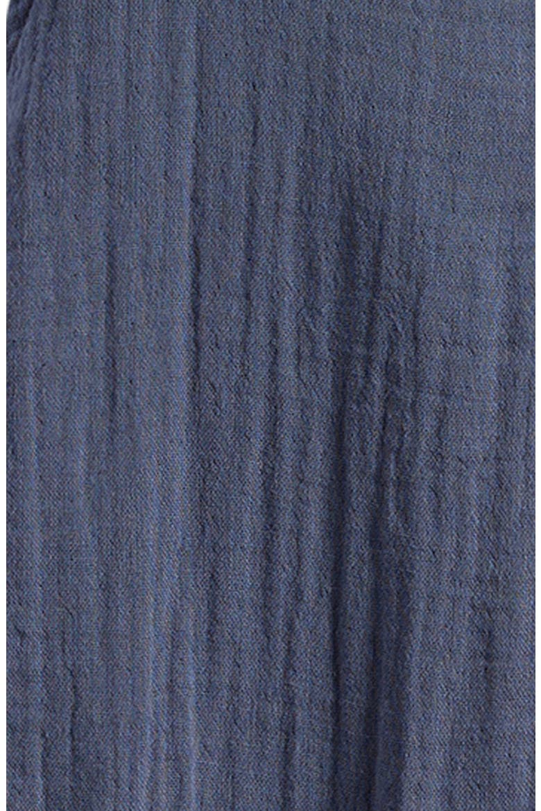 Organic Cotton Gauze Overalls, Alternate, color, BLUE