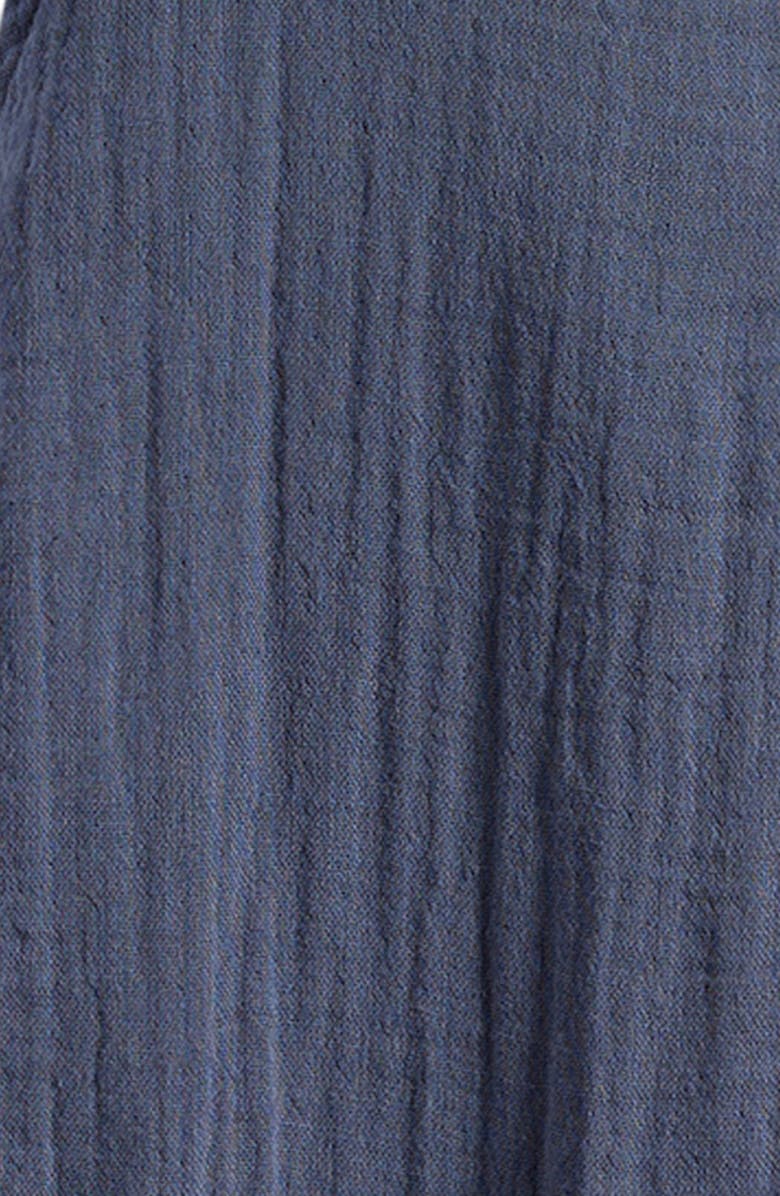 Little Planet Organic Cotton Gauze Overalls, Alternate, color, Blue