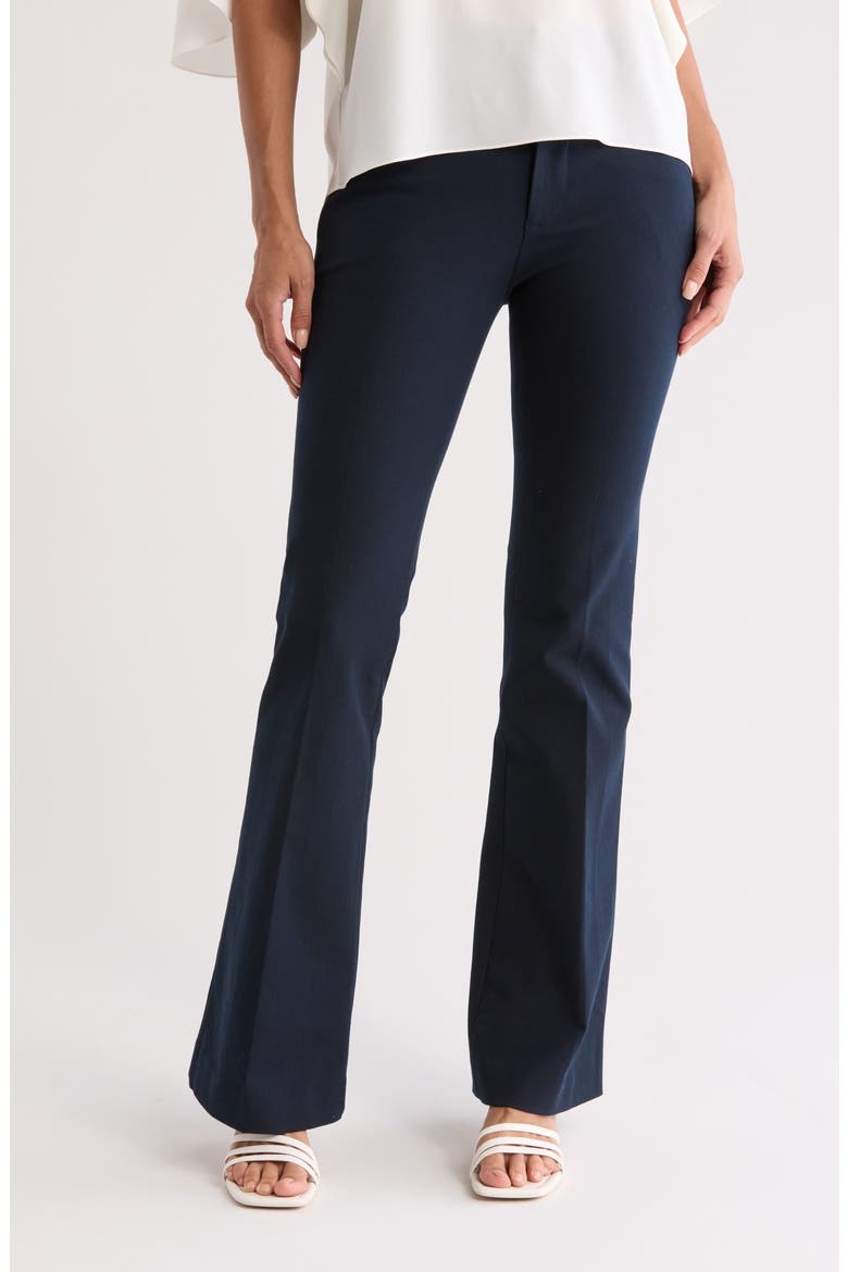 Le High Flare Trousers, Main, color, NAVY