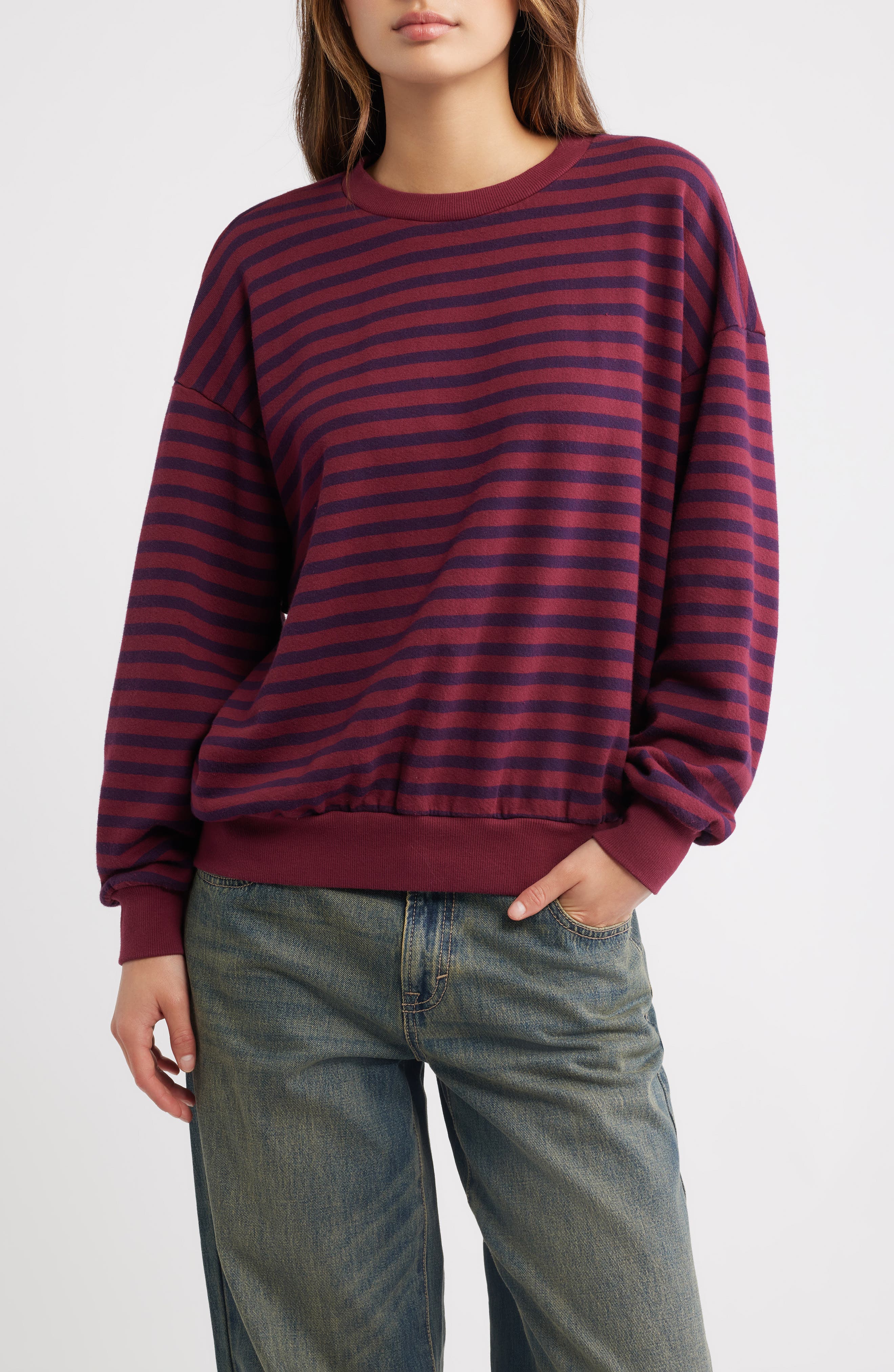 selected BURGUNDY STRIPE