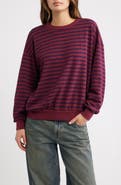 Daydreamer Stripe Terry Oversized Sweatshirt