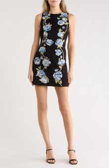 Alice + Olivia Clyde Embellished Sleeveless Dress