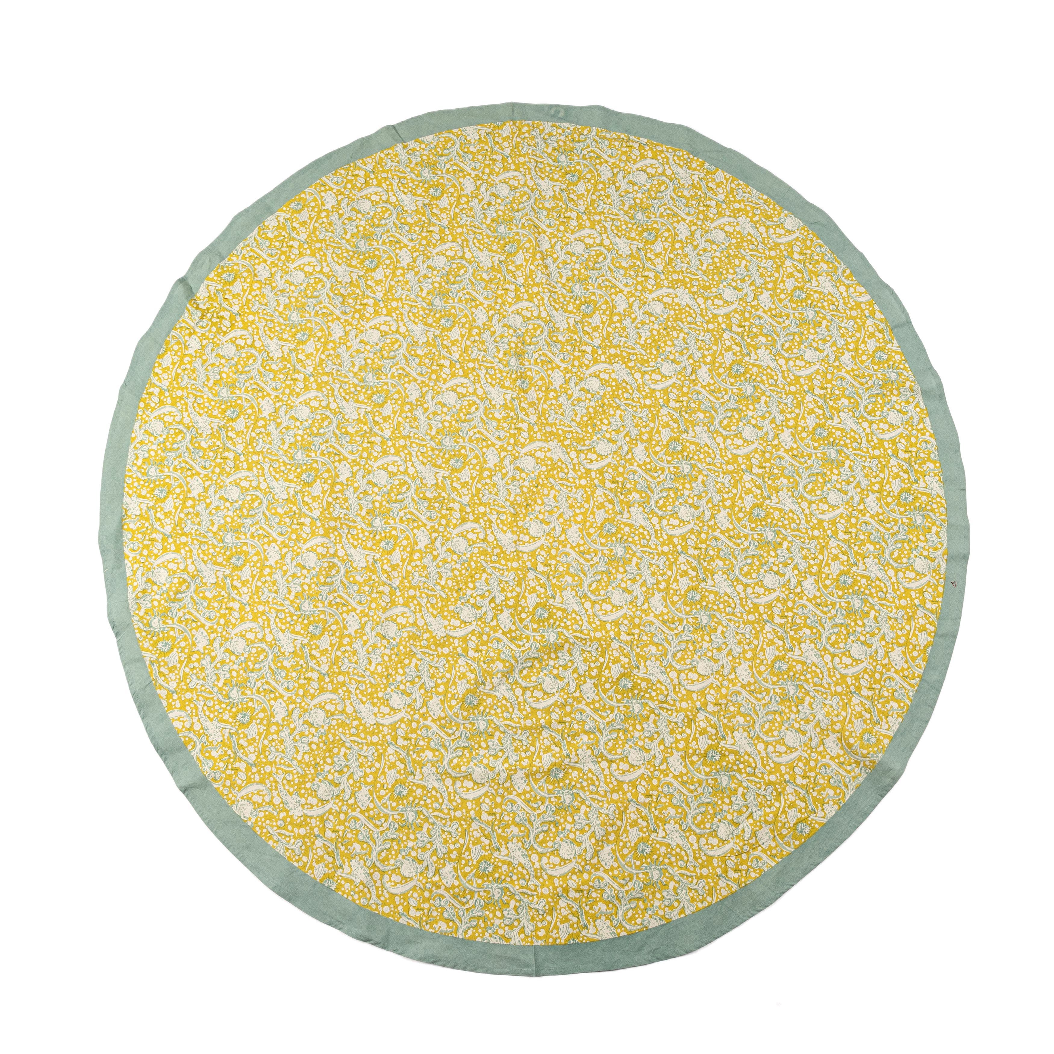 Aqua/Citrine 70" Round