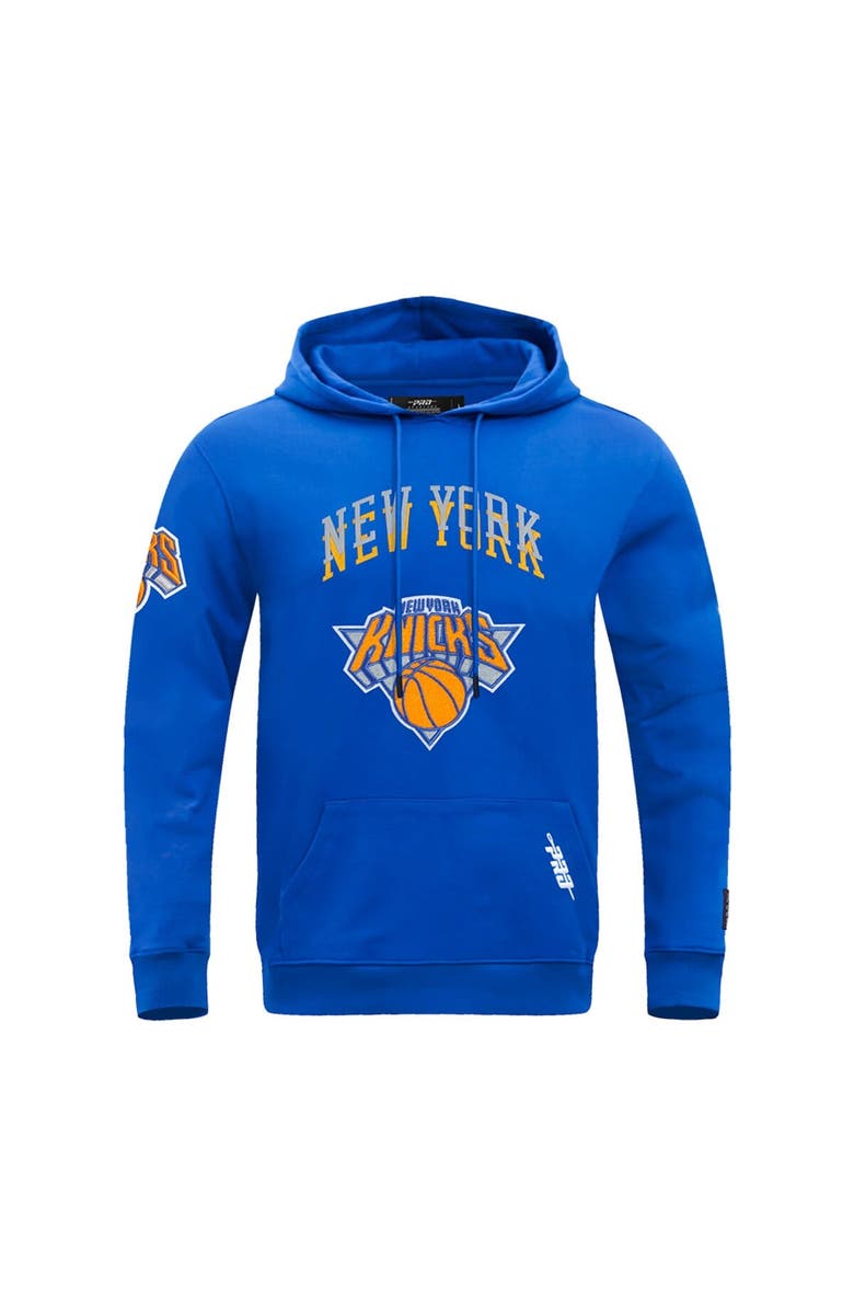 PRO STANDARD Men's Pro Standard Blue New York Knicks 2024/25 City Edition Pullover Hoodie, Alternate, color, 