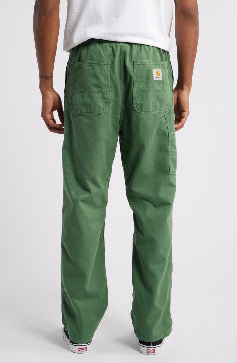 Carhartt Work In Progress Flint Straight Leg Twill Pants, Alternate, color, Duck Green Garment