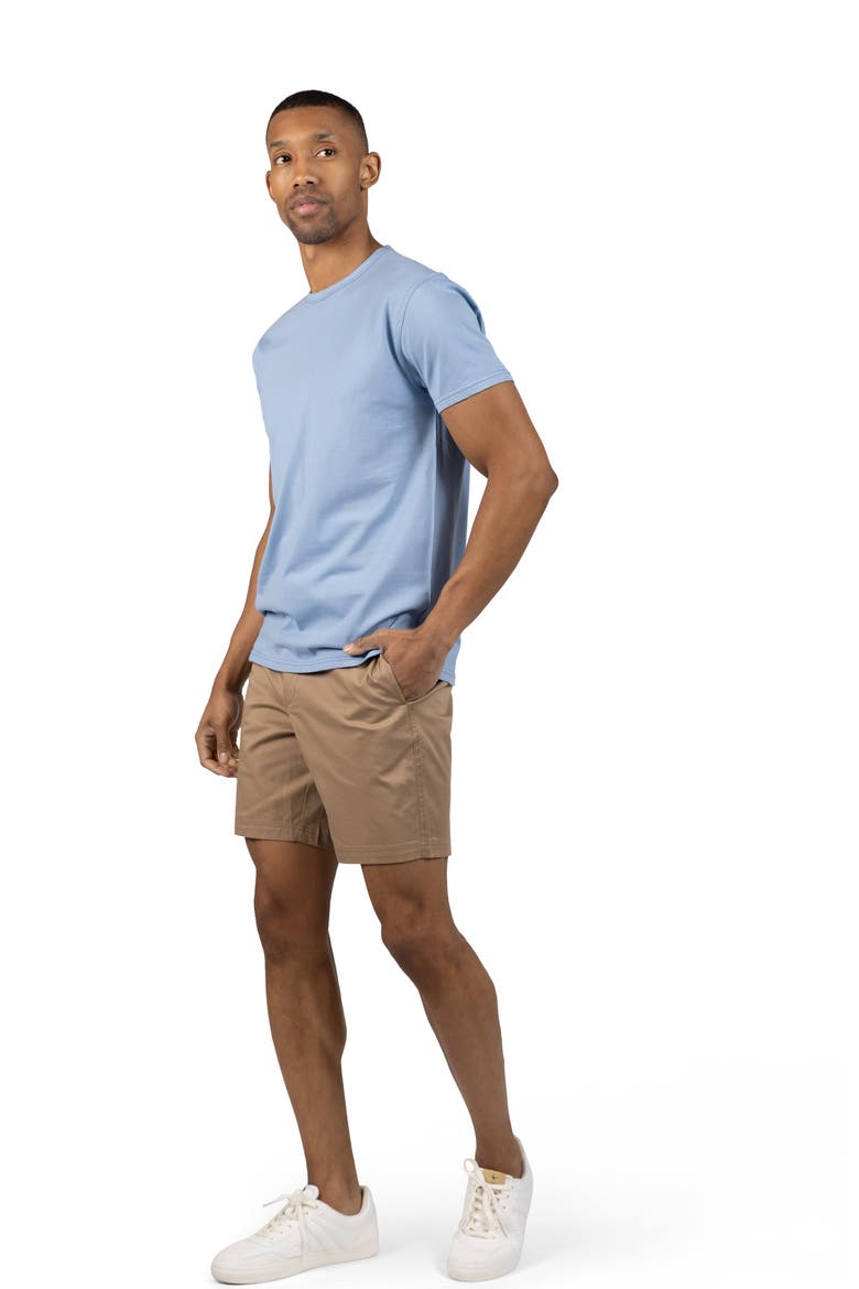Stretch Cotton Performance Shorts, Alternate, color, KHAKI
