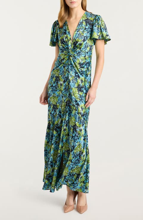 Dahlia Print Maxi Dress