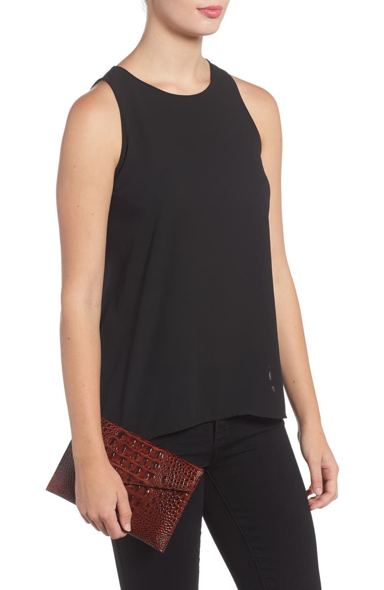 Brahmin Melbourne Croc Embossed Leather Envelope Clutch, Alternate, color,