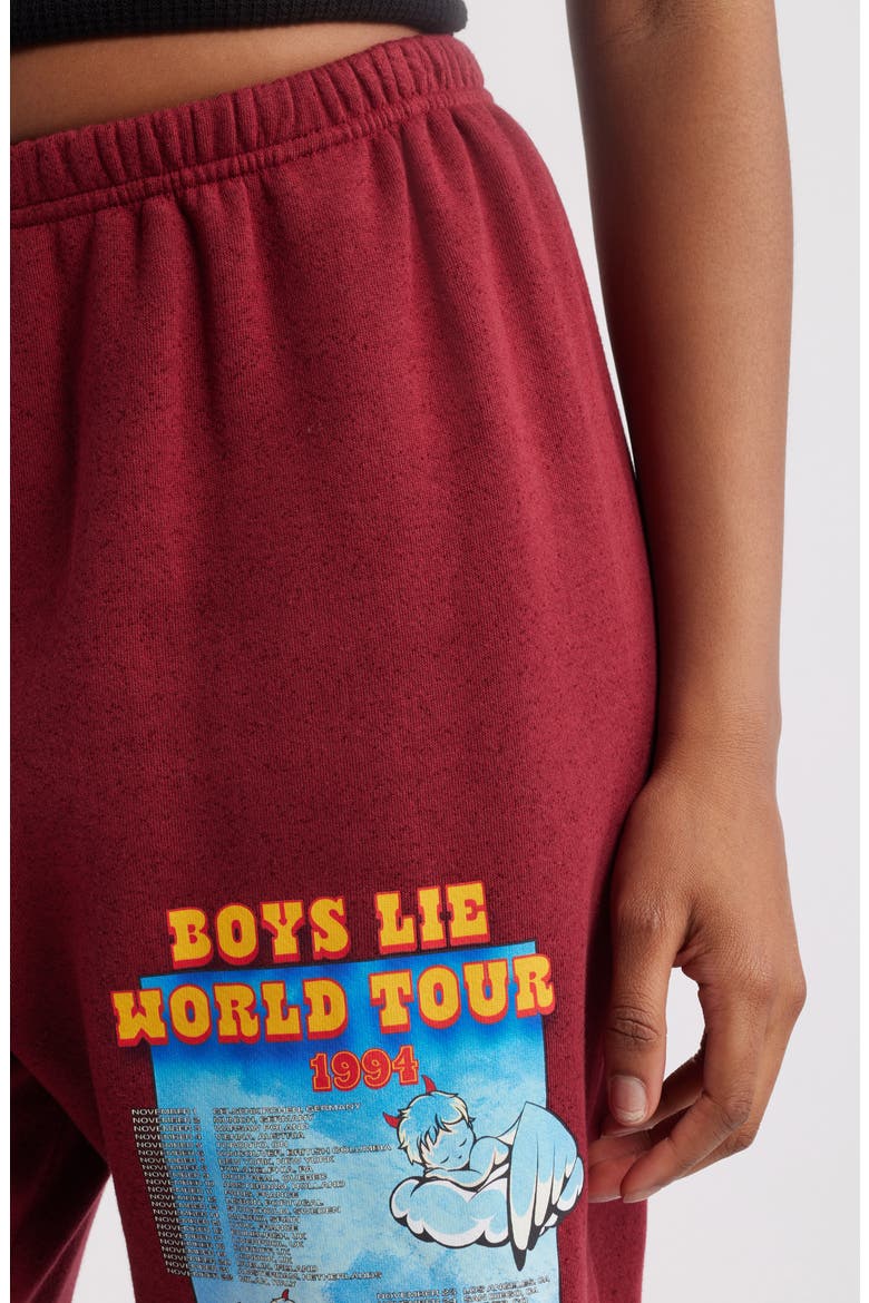 Wolrd Tour Round 2 Kimmy Graphic Sweatpants, Alternate, color, RED