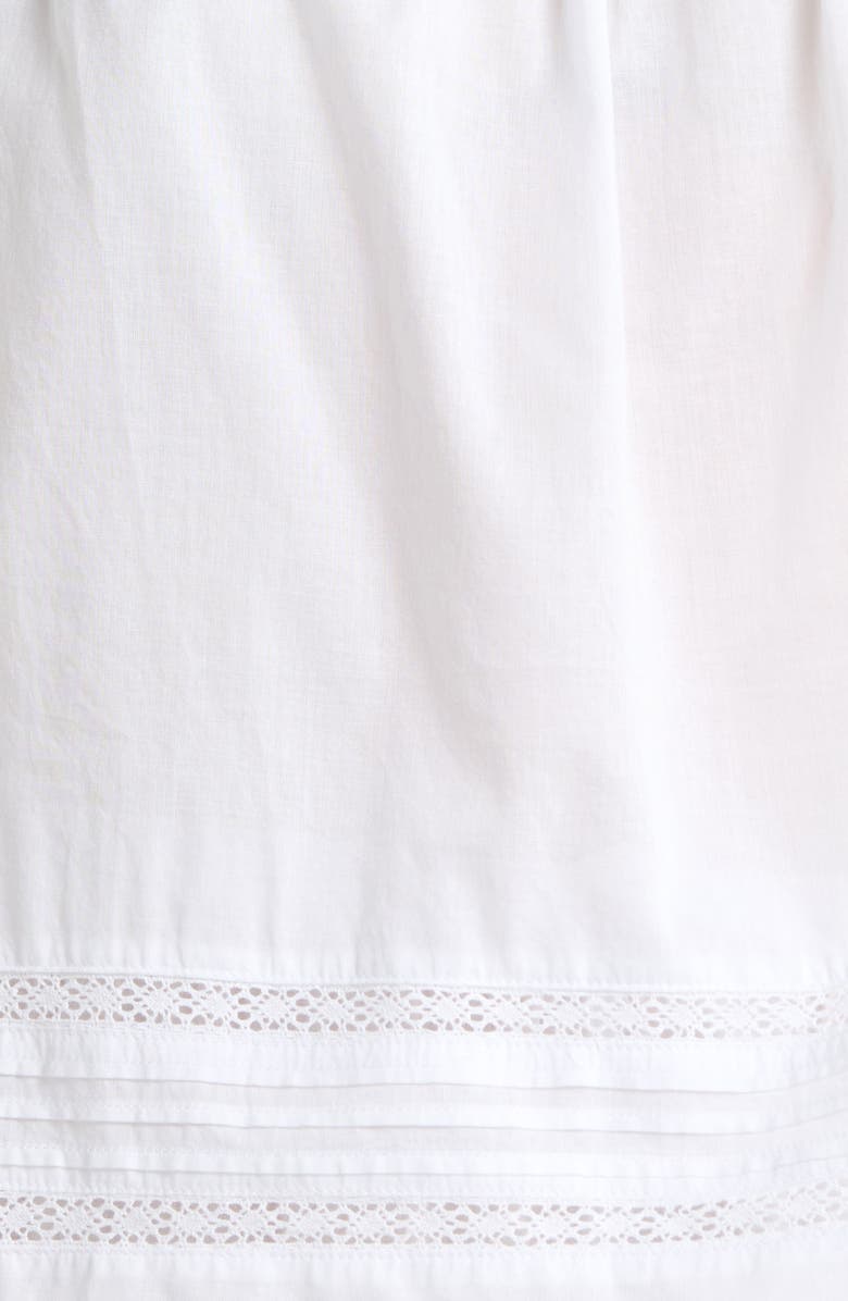 Nordstrom Peached Cotton Lawn Short Pajama Set, Alternate, color, White