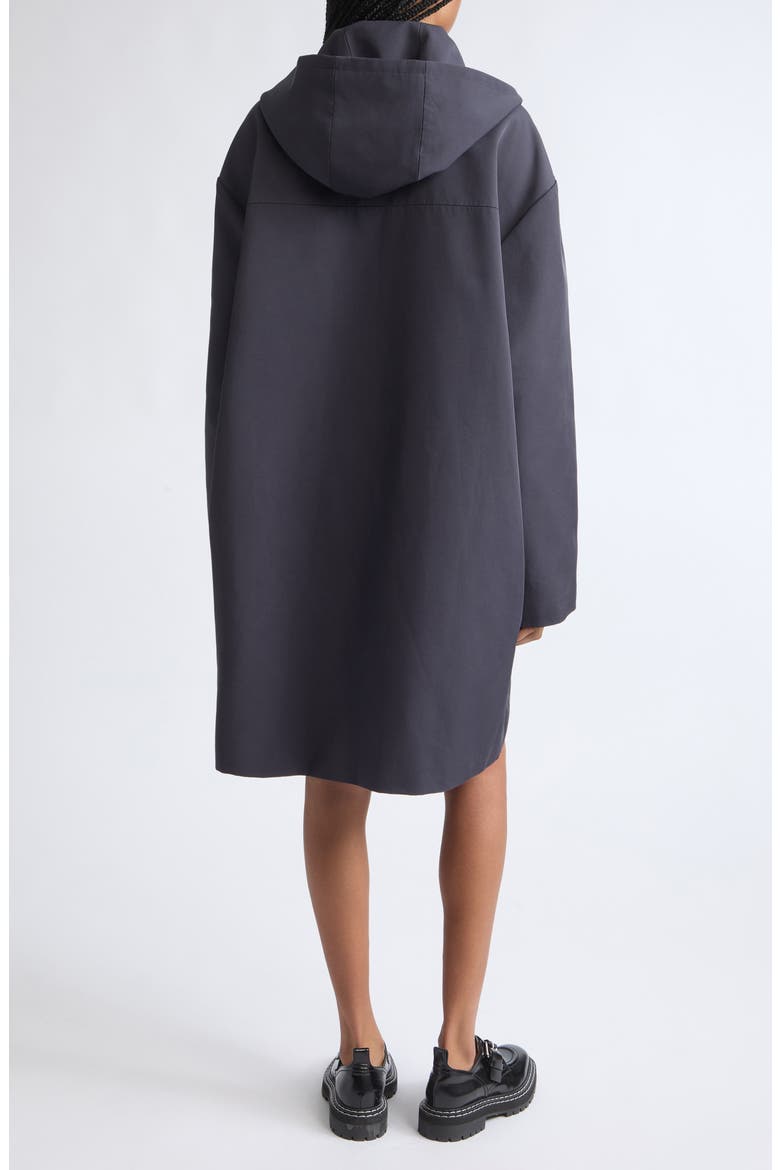 Double Layered Contrast Parka, Alternate, color, NAVY/ WHITE