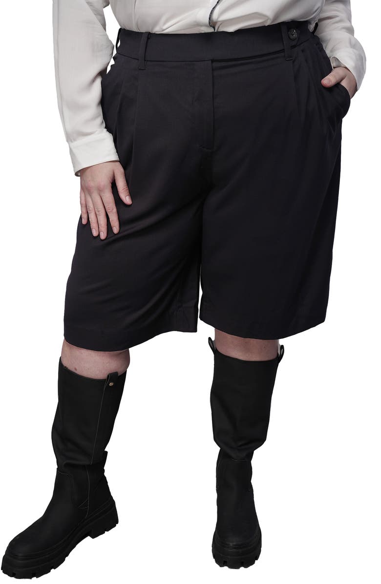 WILDFANG The Empower Wide Leg Short, Alternate, color, Black