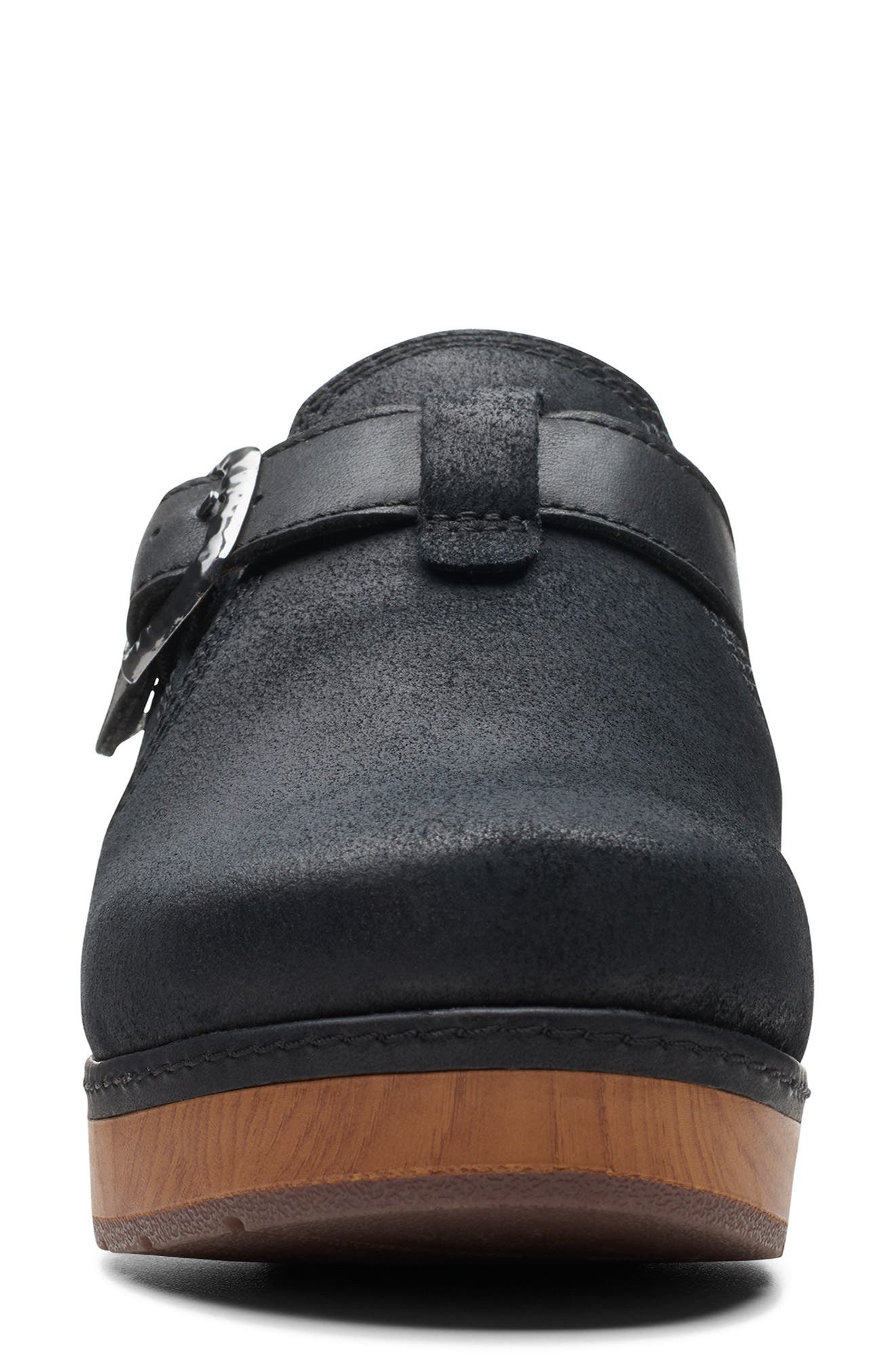 Clarks<sup>®</sup> Paizlee Nora Clog - Wide Width Available, Alternate, color, Black Suede