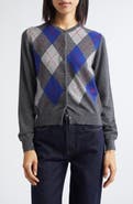 Johnstons of Elgin Clan Argyle Plaid Cashmere Cardigan