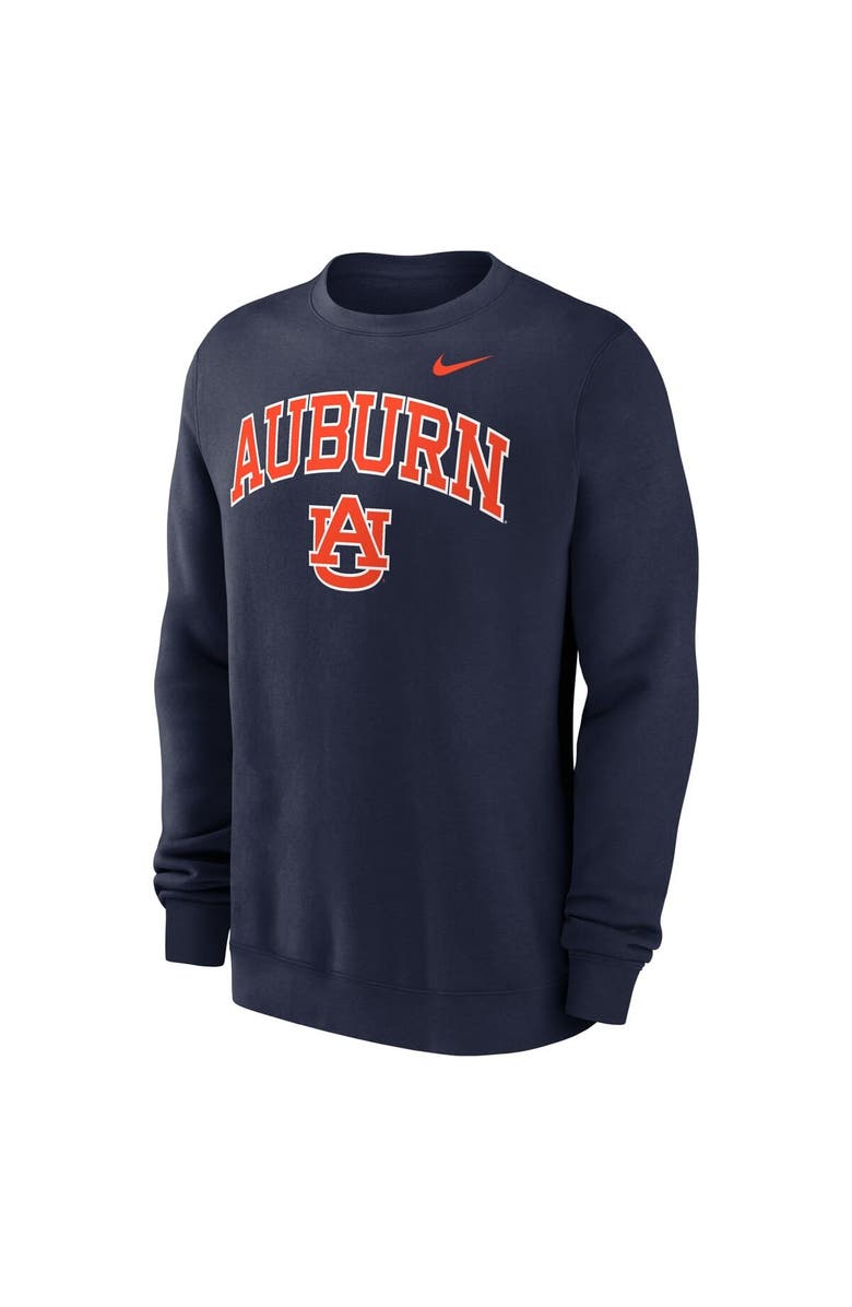 Nike Men's Nike Navy Auburn Tigers Arch Pullover Sweatshirt, Alternate, color, Navy