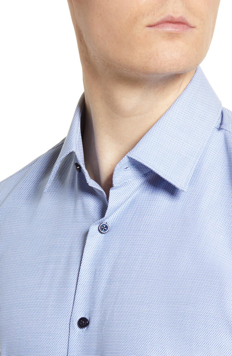 BOSS Slim Fit Geometric Dress Shirt, Alternate, color,