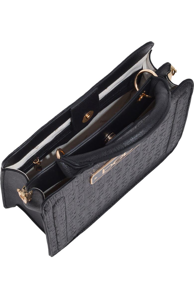 bebe Thea Small Satchel with Card Wallet, Alternate, color, Black