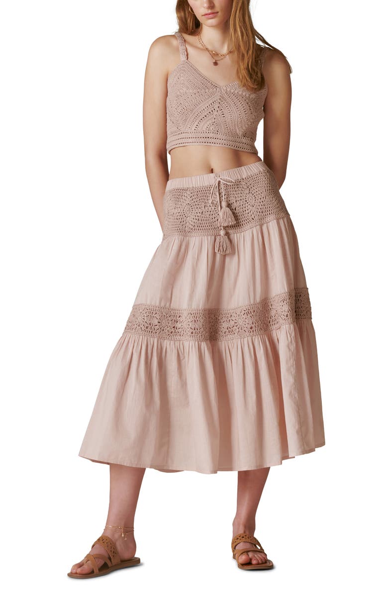 Lucky in Love Women's Ikat Pleated Skirt CB576-R03560 - The Tennis Shop