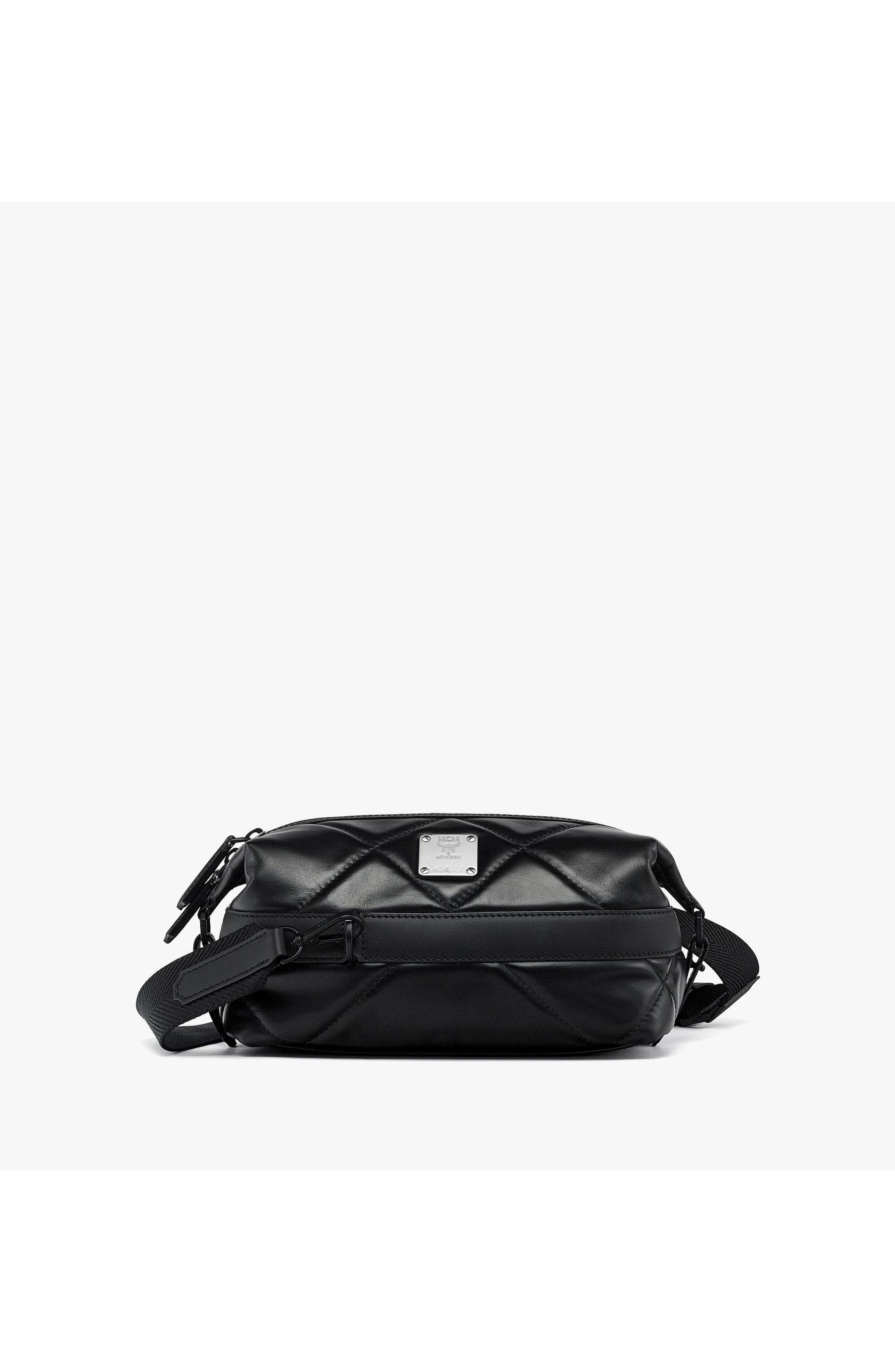Small Aren Crossbody in Diamond Quilted Leather, Main, color, Black
