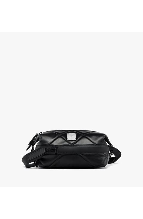 Small Aren Crossbody in Diamond Quilted Leather