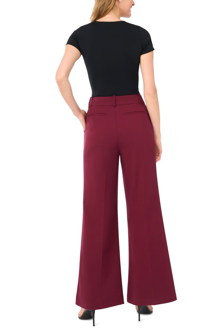 Wide Leg Suit Pants, Alternate, color, CRISP MERLOT