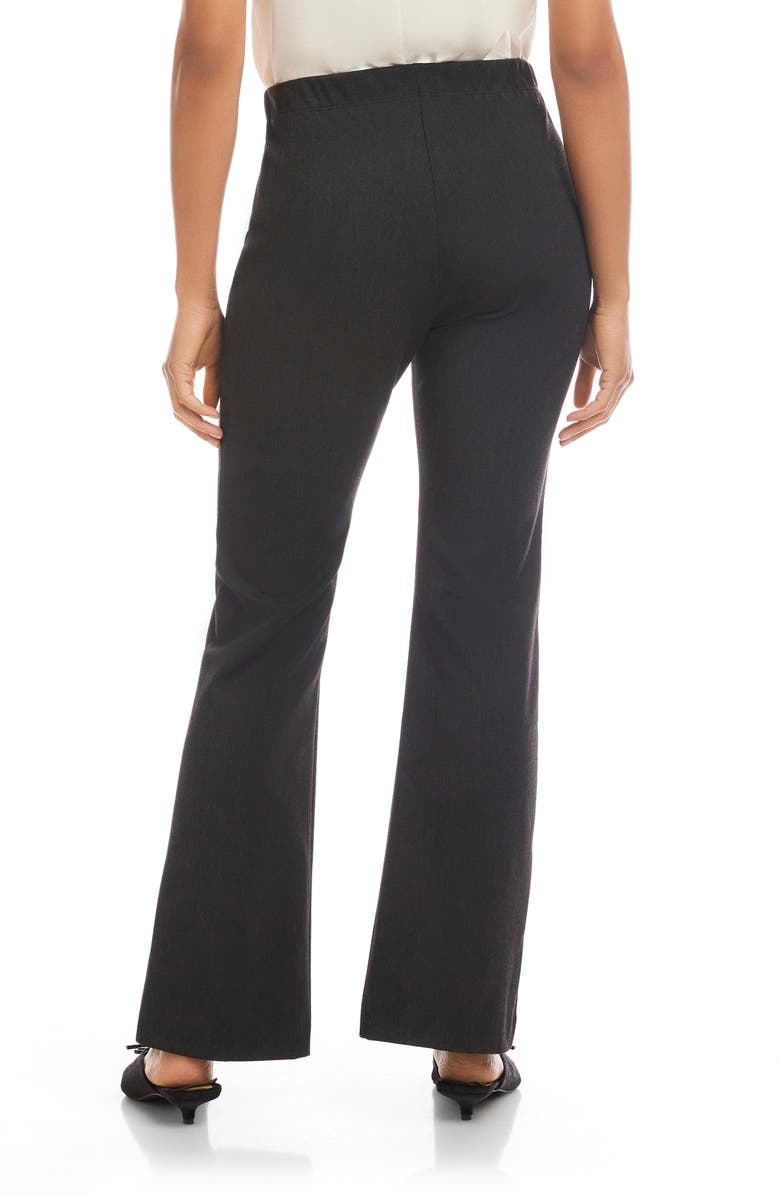 FIFTEEN TWENTY Serena Pintuck Pull-On Slim Flare Pants, Alternate, color, Charcoal