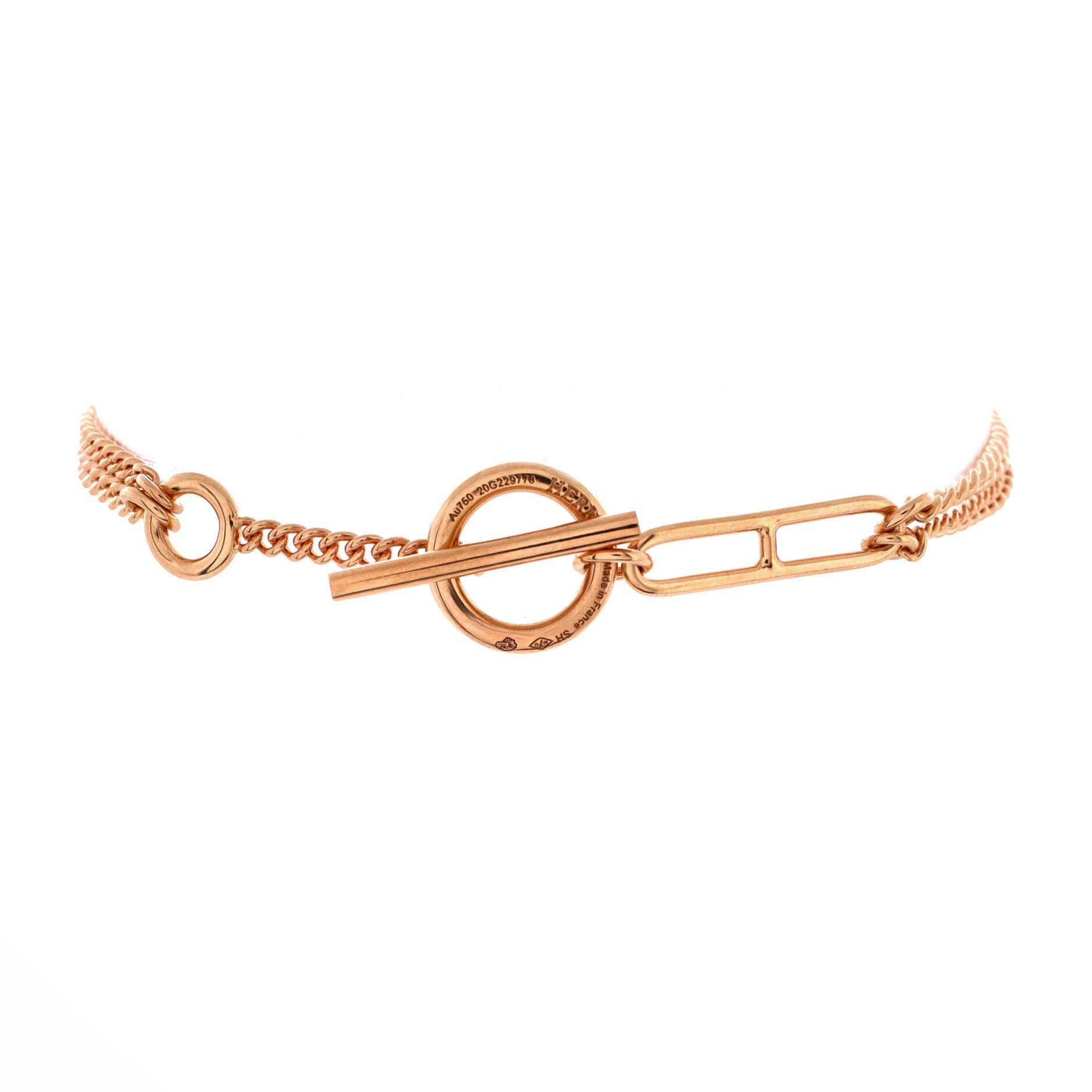 Echappee Multistrand Bracelet 18K Rose Gold, Main, color, Metallic Gold