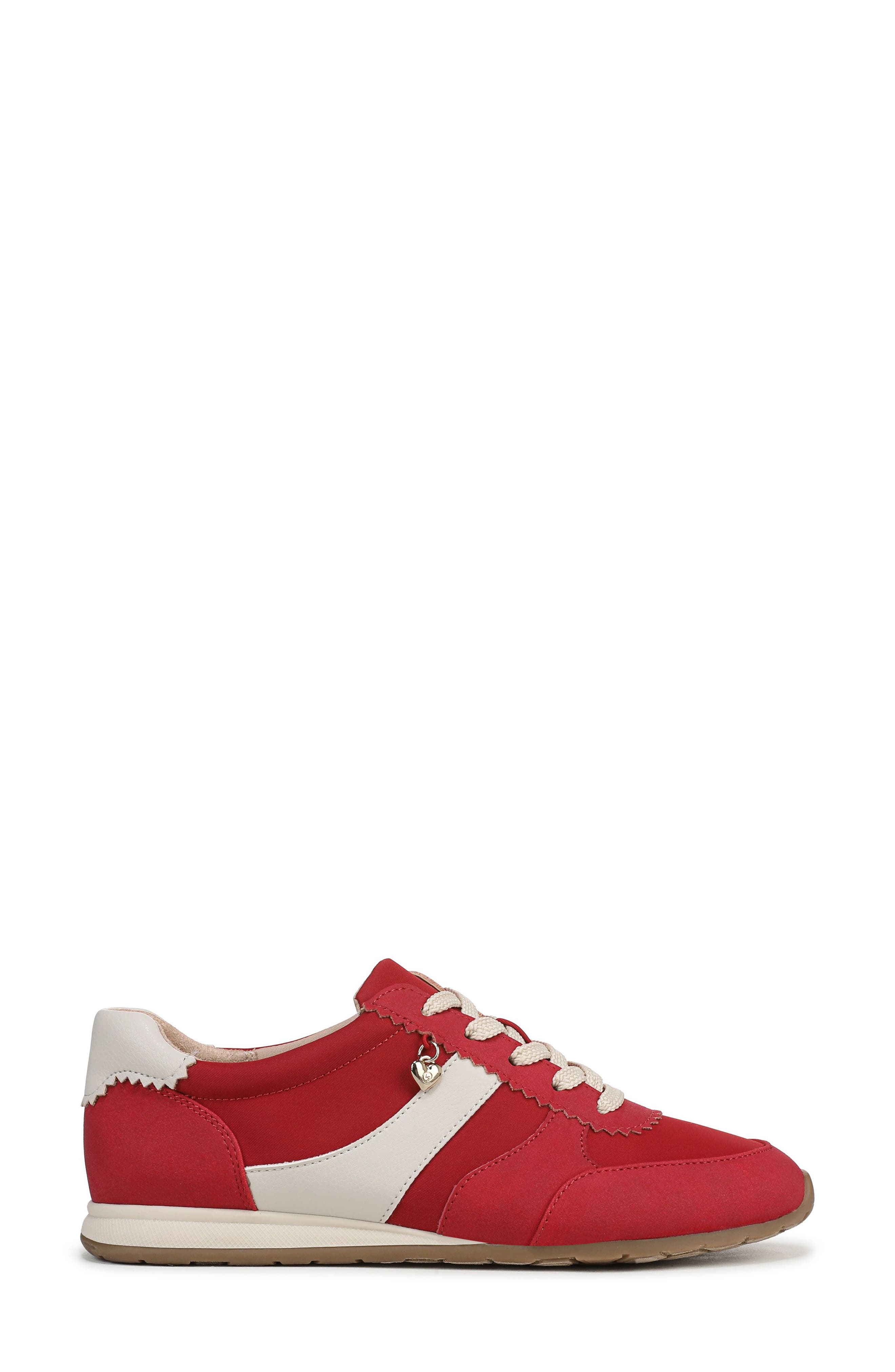 Fearless Charm Low Top Sneaker, Alternate, color, FIRE RED