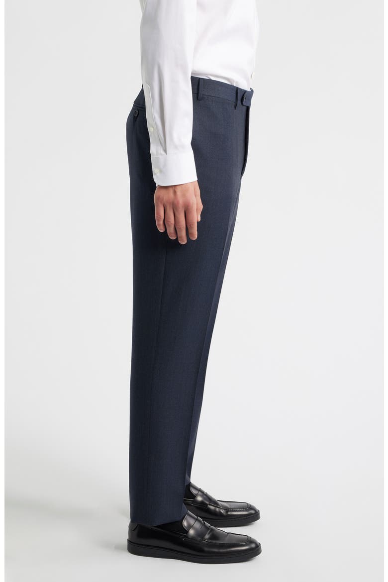 Siena Regular Fit Super 130s Wool Solid Dress Pants, Alternate, color, NAVY