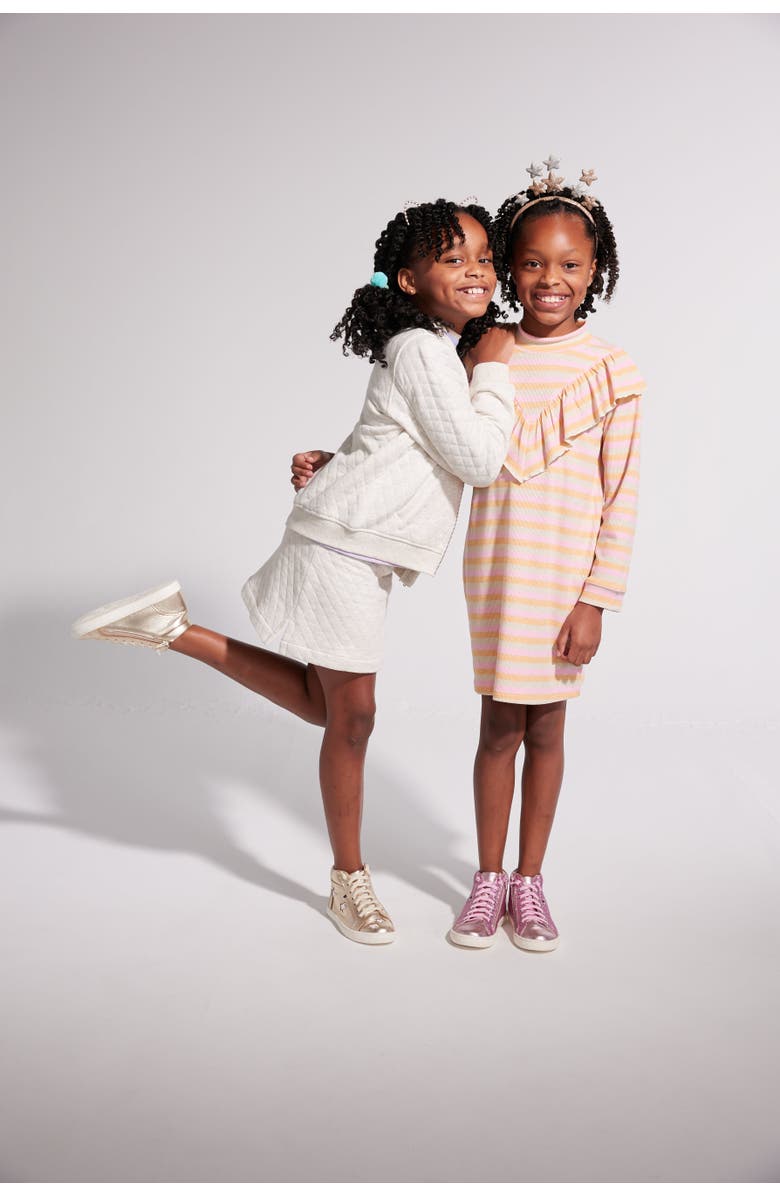 BISBY Kids' Quilted Mini Skirt, Alternate, color, 