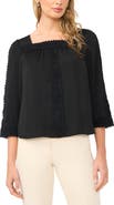 Vince Camuto Lace Trim Square Neck Top