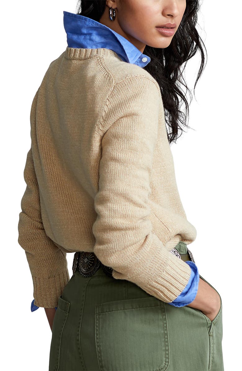 Polo Ralph Lauren Polo Bear Cotton Sweater, Alternate, color,