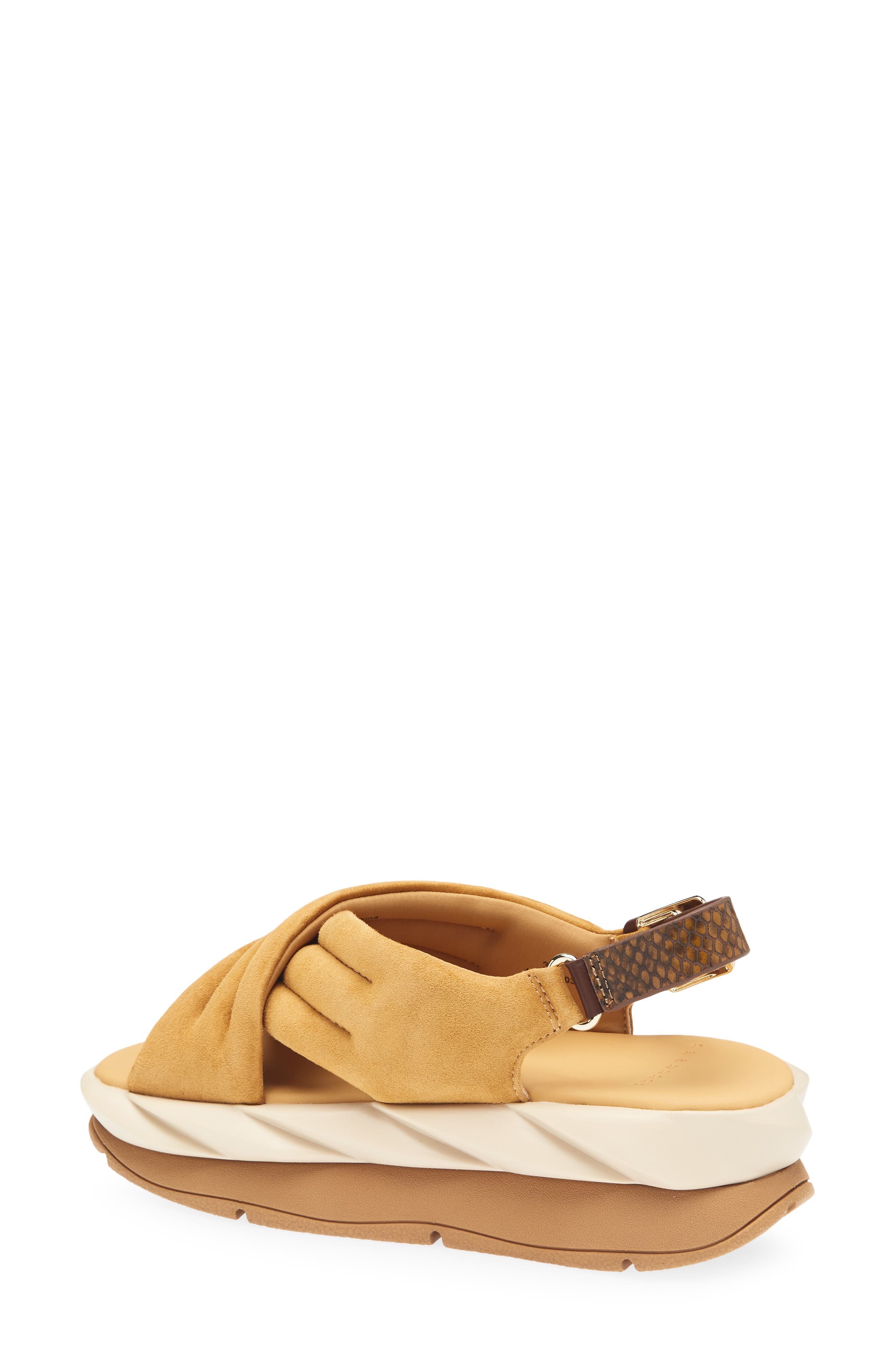 Mellow Mana Leather Sandal, Alternate, color, DESERT