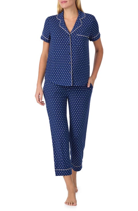 short sleeve crop pajamas