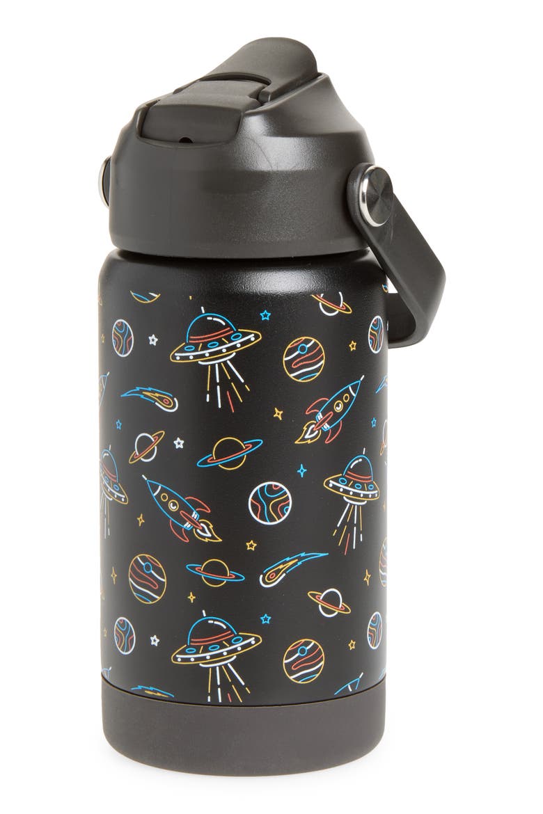 Kids' 12-Ounce H20 Active Water Bottle, Main, color, BLACK