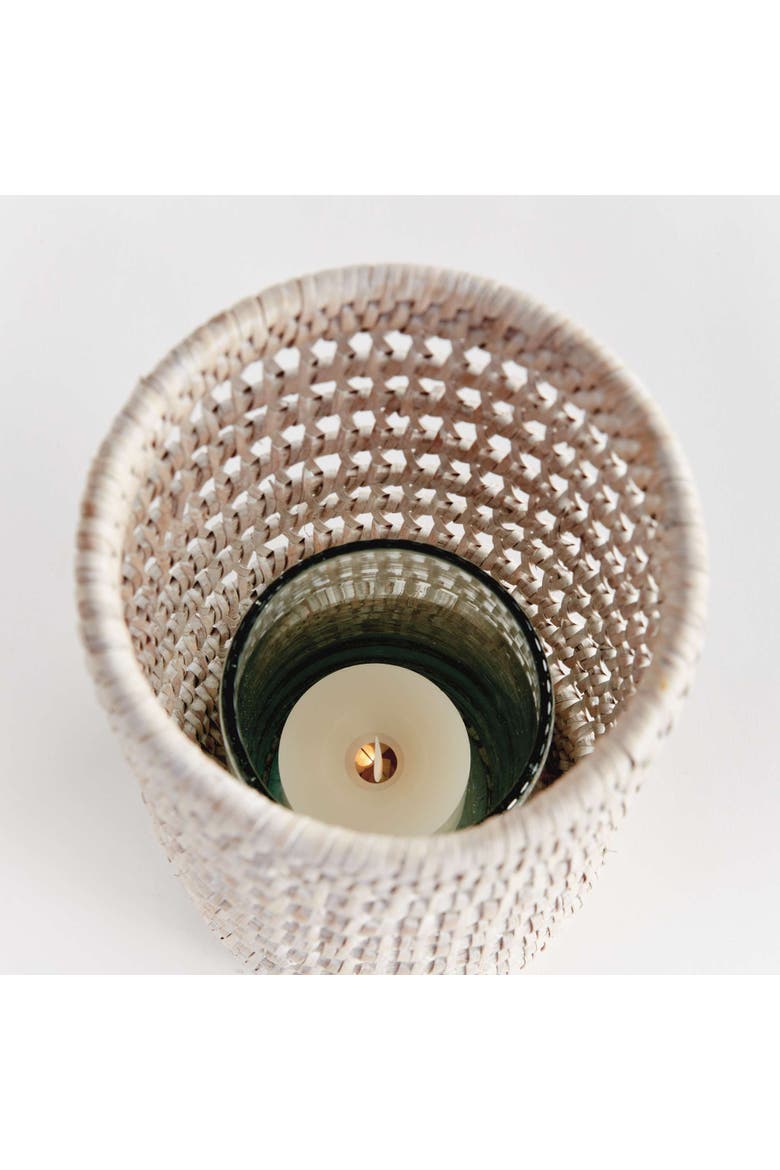 Burma Rattan Hurricane, Alternate, color, White