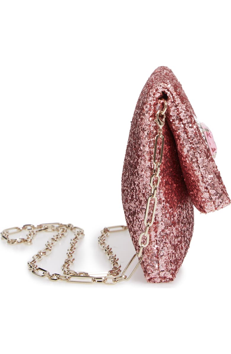 Jimmy Choo Titania Galactica Glitter Clutch, Alternate, color,