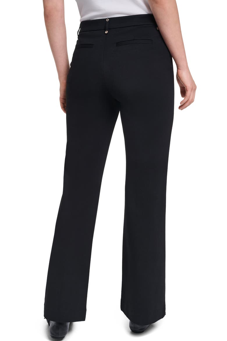 Front Seam Straight Leg Pants, Alternate, color, BLACK