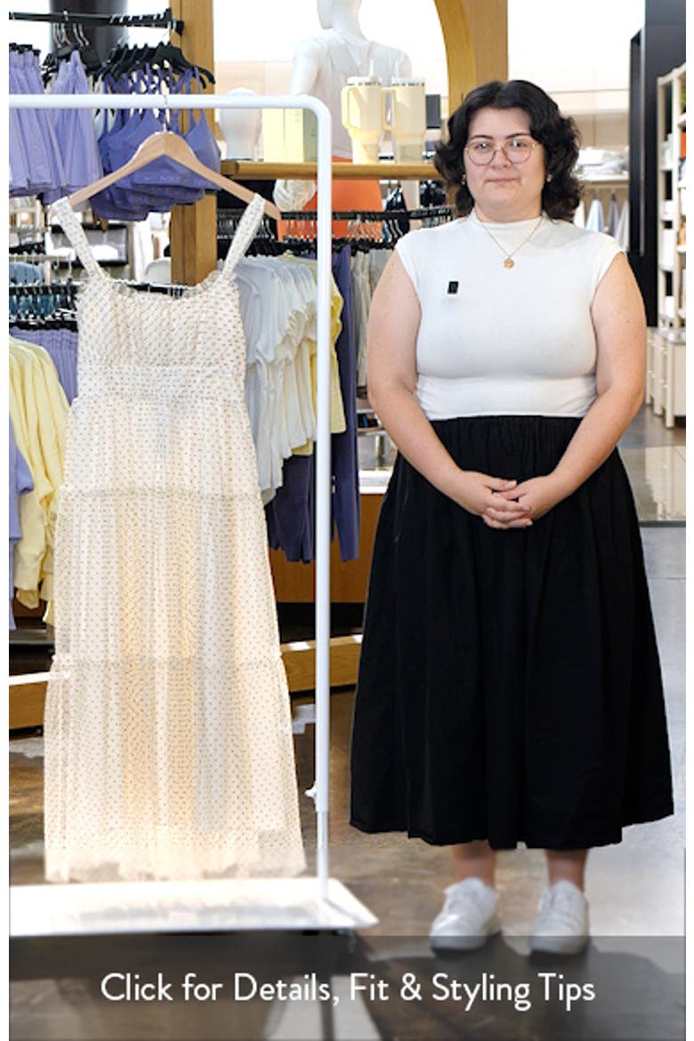 Dot Mesh Empire Waist Gown video