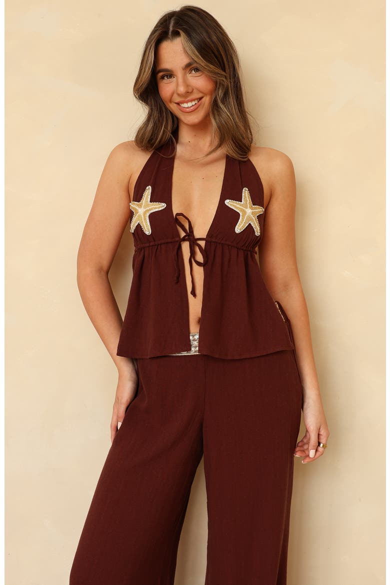Beso Tank Top, Main, color, Terra