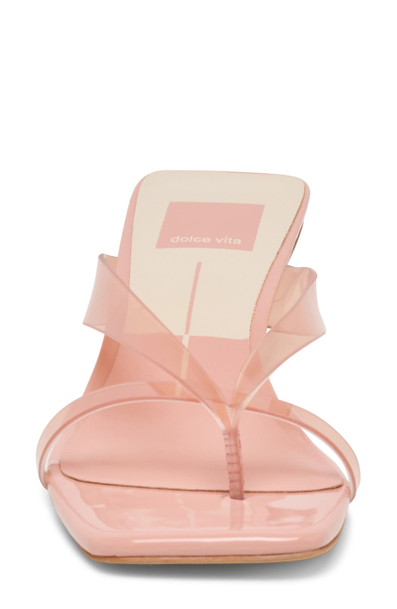 Brevel Vinyl Translucent Strap Sandal, Alternate, color, ROSE JELLY